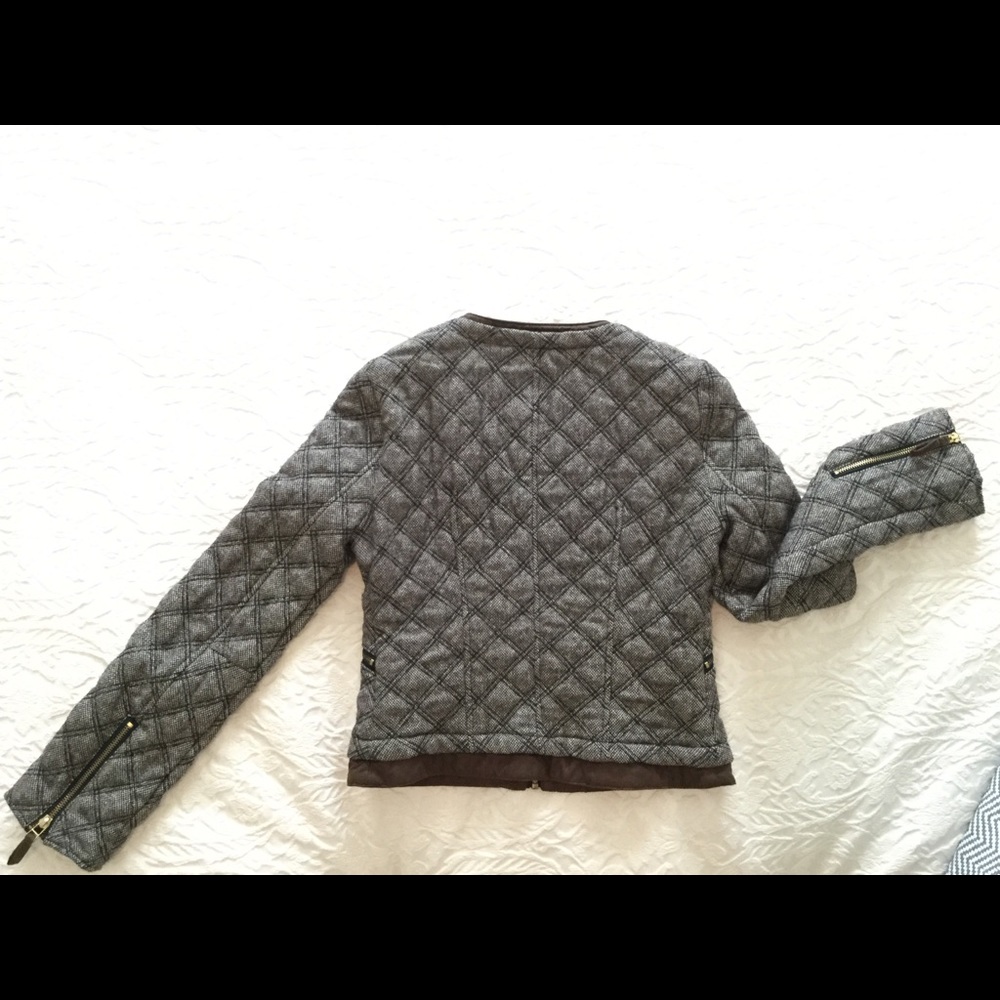 Zara Basic Quilted Diamond Print Jacket - image 2